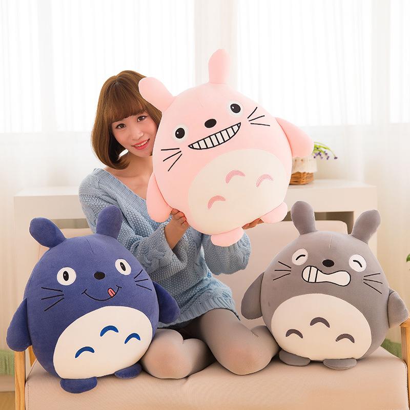 Soft feather cotton Hayao Miyazaki cartoon Totoro plush toy doll children sleeping pillow girl gift gift