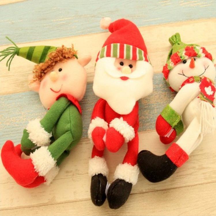 Christmas decorations, Santa Claus, red wine, red wine, champagne, wine bottle and bar dining room decoration