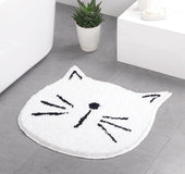 Carpet one generation flocking ins Nordic cartoon cat bathroom absorbent mat home entrance living room mat