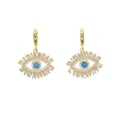 Evil eye earrings