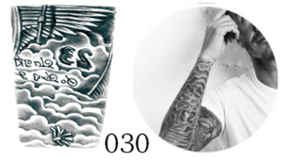 Waterproof tattoo sticker