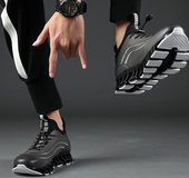 Leather blade sports shoes running shoes