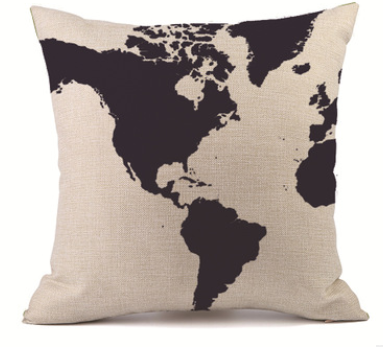 Customized pillowcase car sofa pillowcase lumbar pillow linen pillow sofa cushion