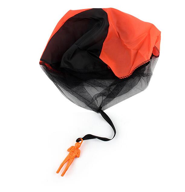 Children's hand throw parachute toy soldier parachute outdoor children's toy bucket