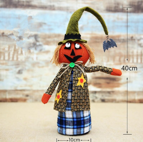 Halloween creative pumpkin witch doll
