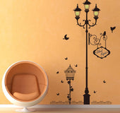 Street lamp wall sticker