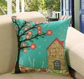 Printed sofa cushion cover