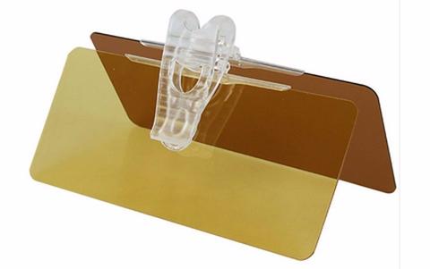 Anti-glare driving visor