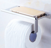 304 stainless steel phone towel rack toilet paper holder bathroom accessories creative tissue box thickening