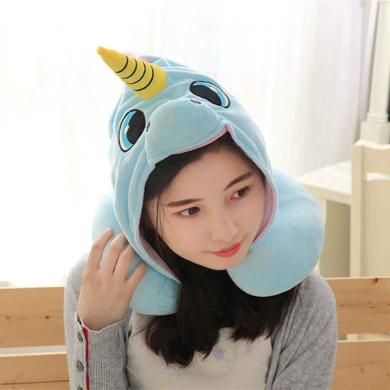 unicorn U shape travel pillow
