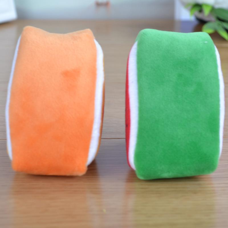 Children's Day creative gift Plush solid triangle fruit Zero Wallet Coin Bag key bag strap