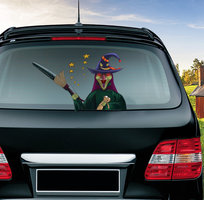 Christmas windshield stickers Santa Claus nice window stickers car wiper sticker featured gift