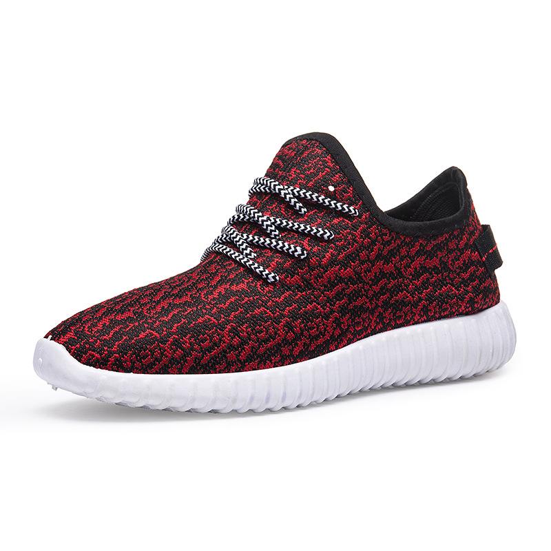 2020 men fall fly fabric breathable coconut low trend of Korean men's casual shoes sports shoes