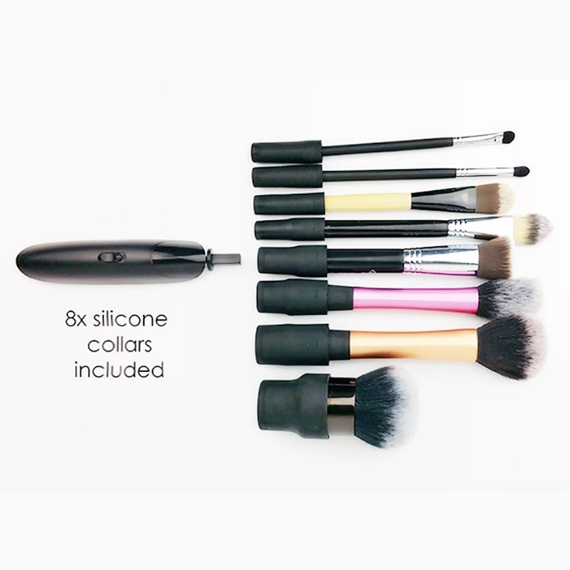 Set de limpiador de pinceles de maquillaje eléctrico