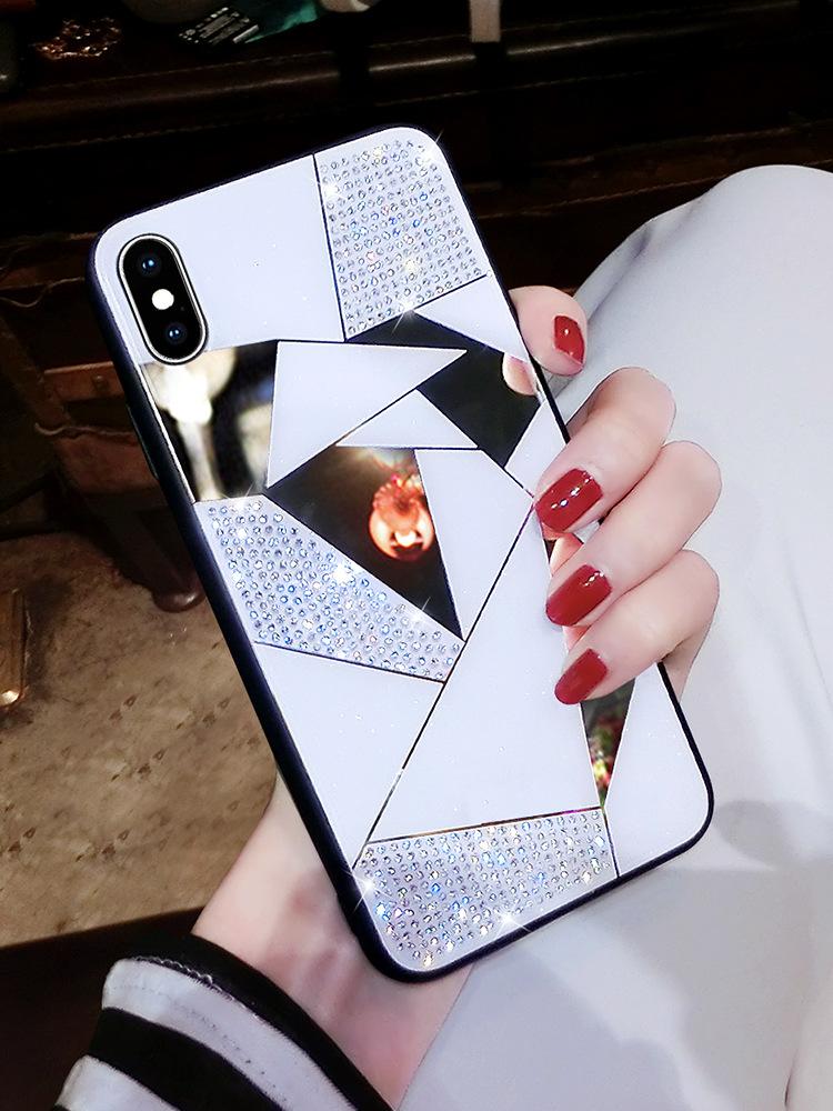 Mobile   rhinestone diamond mirror  | IPhone
