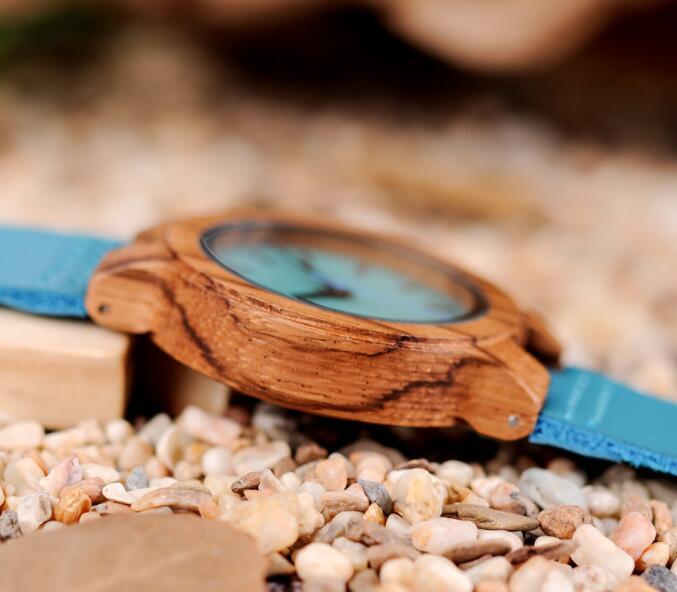 Bobo bird leather strap couple bamboo