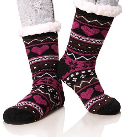 Love striped knit socks