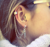Ear clip earrings