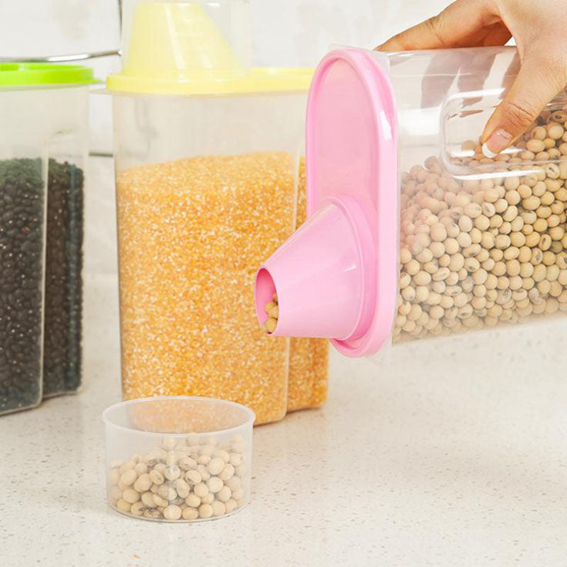 Contenedor De Plástico Para Granos Y Cocina