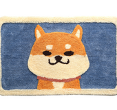 Shiba Inu Dog Bath Mat