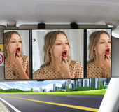 Espejo grande de maquillaje para automovil