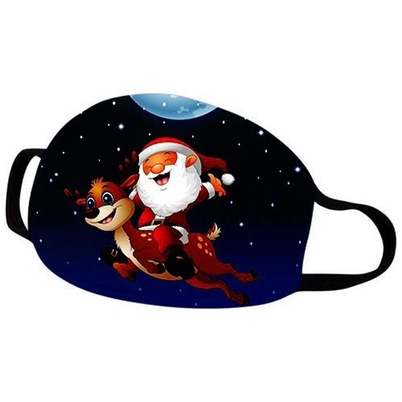 Christmas printed protective mask
