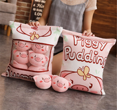 Chicken pudding rabbit pillow toy