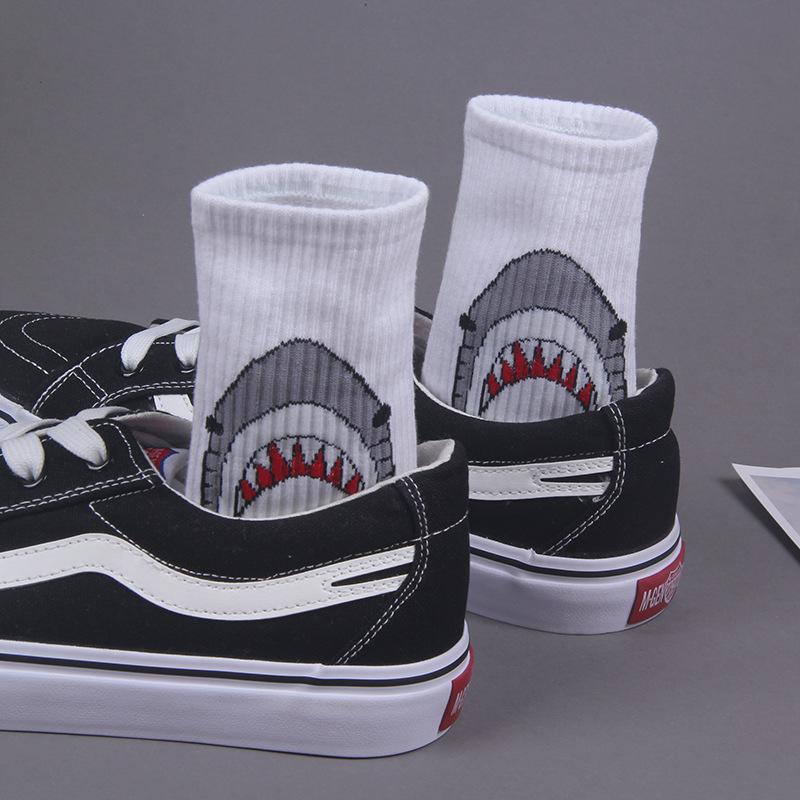 Fashion shark personality female socks