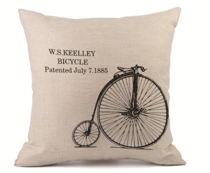 Customized pillowcase car sofa pillowcase lumbar pillow linen pillow sofa cushion