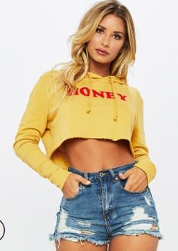 Long sleeve honey printed