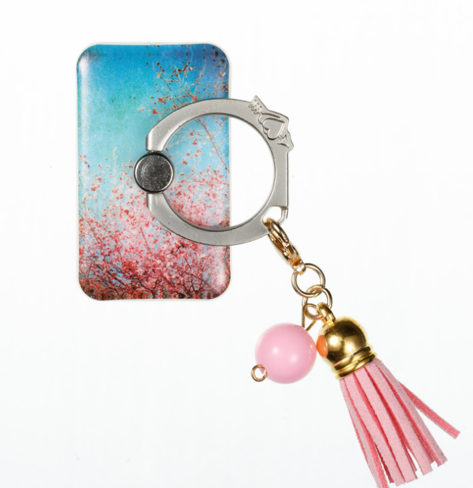 Paste creative lazy tassels metal painted finger ring bracket mobile phone