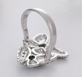 Green butterfly ring