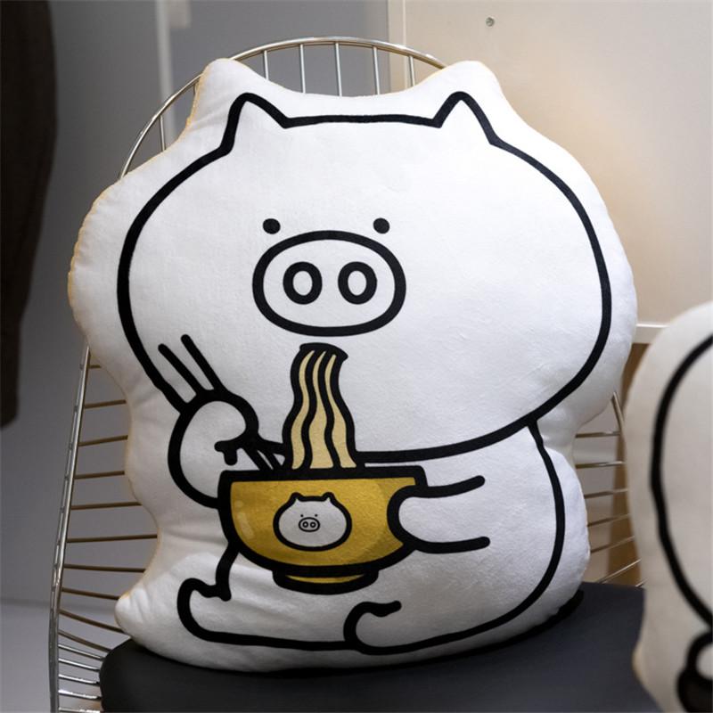 Odd magic pig cartoon pillow