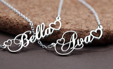 Collar Con Nombre Personalizado Para Mujer