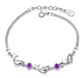 925 pulseras de plata minimalista