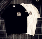 2020 summer new Korean embroideryshort-sleeved T-shirt street fashion BF wind men and women couples tee