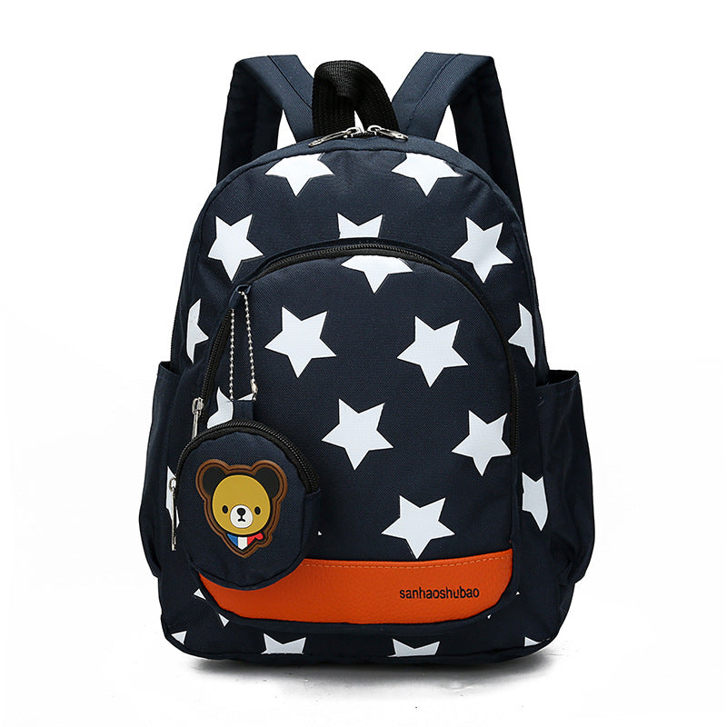 Mochila Para Kinder Estrellitas Osito