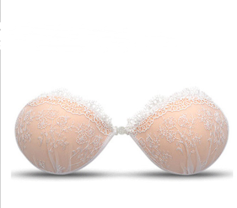 Lace invisible bra gathered breathable