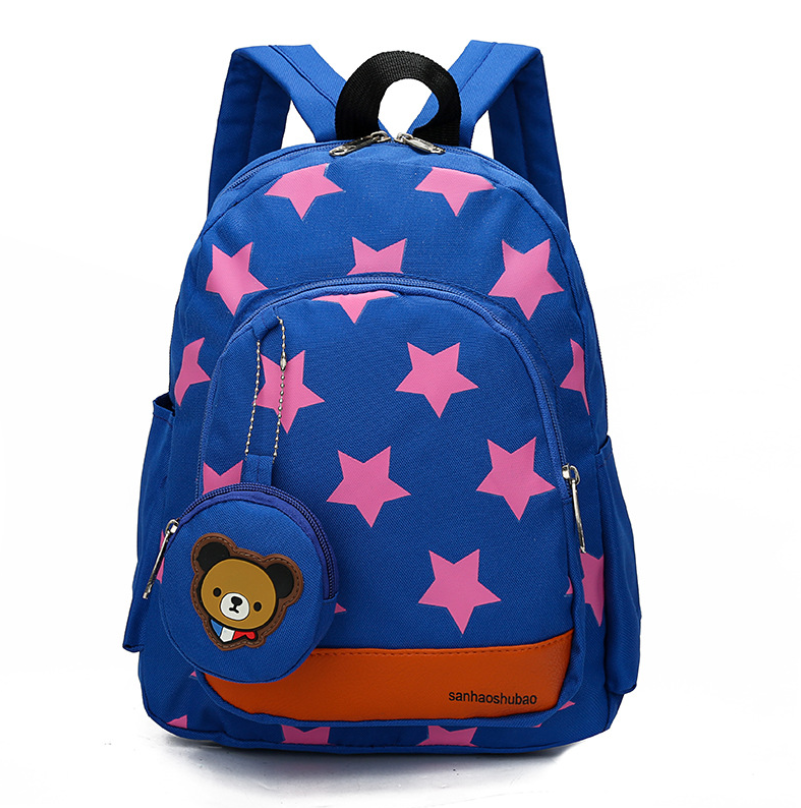 Mochila Para Kinder Estrellitas Osito