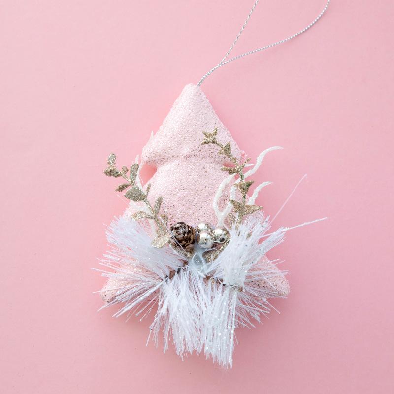 Christmas pink plush small pendant