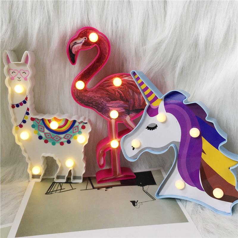 Creative LED Flamingo Modeling Light