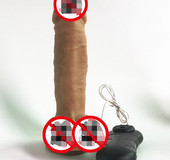 Simulation dildo female masturbation waterproof warming vibrator