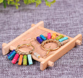 Bohemian stone Earrings 7 Color Energy Stone Yoga Earrings