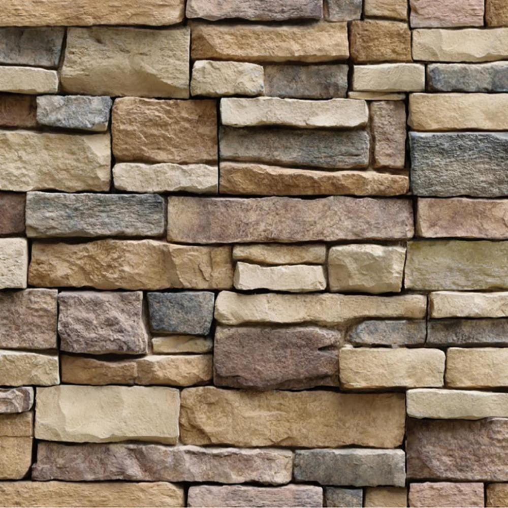 3D Wall Paper Brick Stone