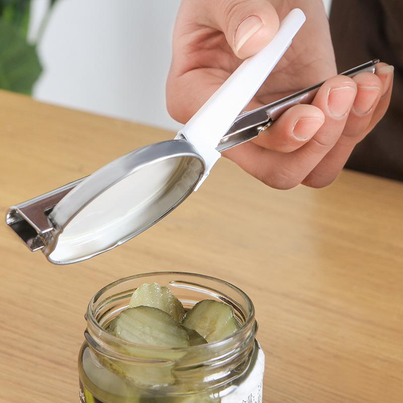 Can opener stainless steel screw cap tool adjustable buckle glass can capping capper