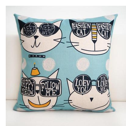 Nordic cartoon cutethick cotton pillow pillow window pillowcase office car cushion creative