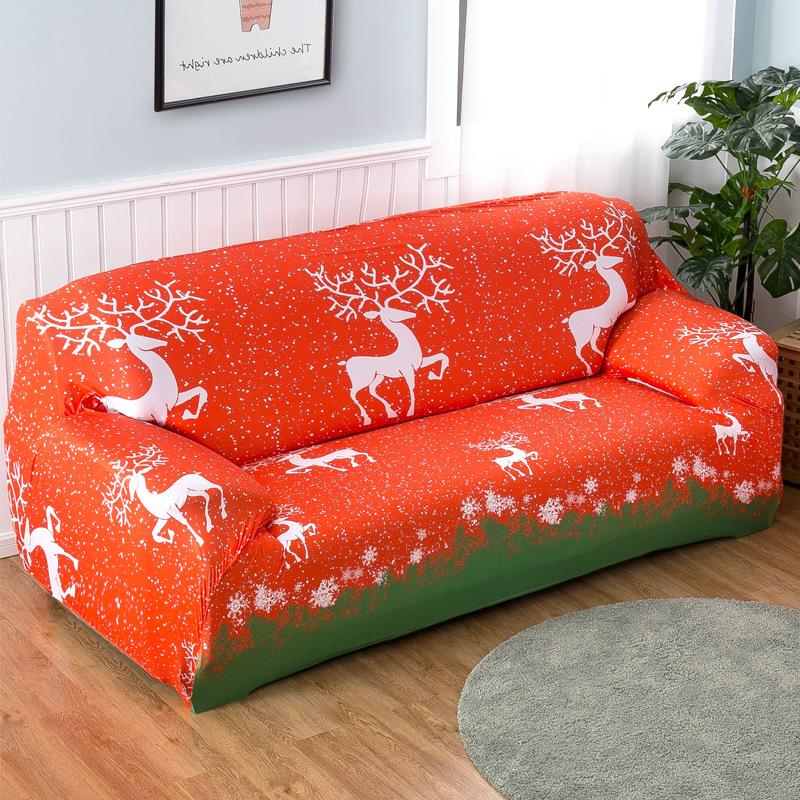 Christmas stretch tight all-inclusive full cover sofa cover