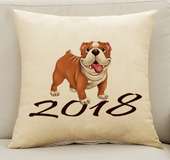 Pug pillow, funny, vibrating, cute, pet dog, pillowcase