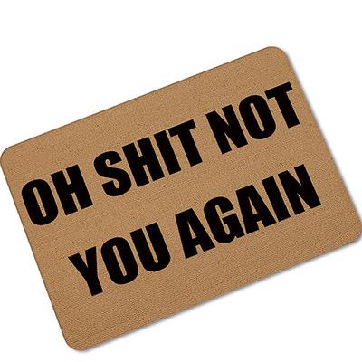 Password entry American funny rubber door mat foot pad absorbent non-slip bathroom carpet mat