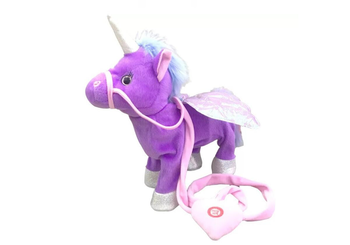 1pc Electric Walking Unicorn Plush Toy soft horse Stuffed Animal Toy Electronic sing Music Unicornio Toy Children Christmas Gift